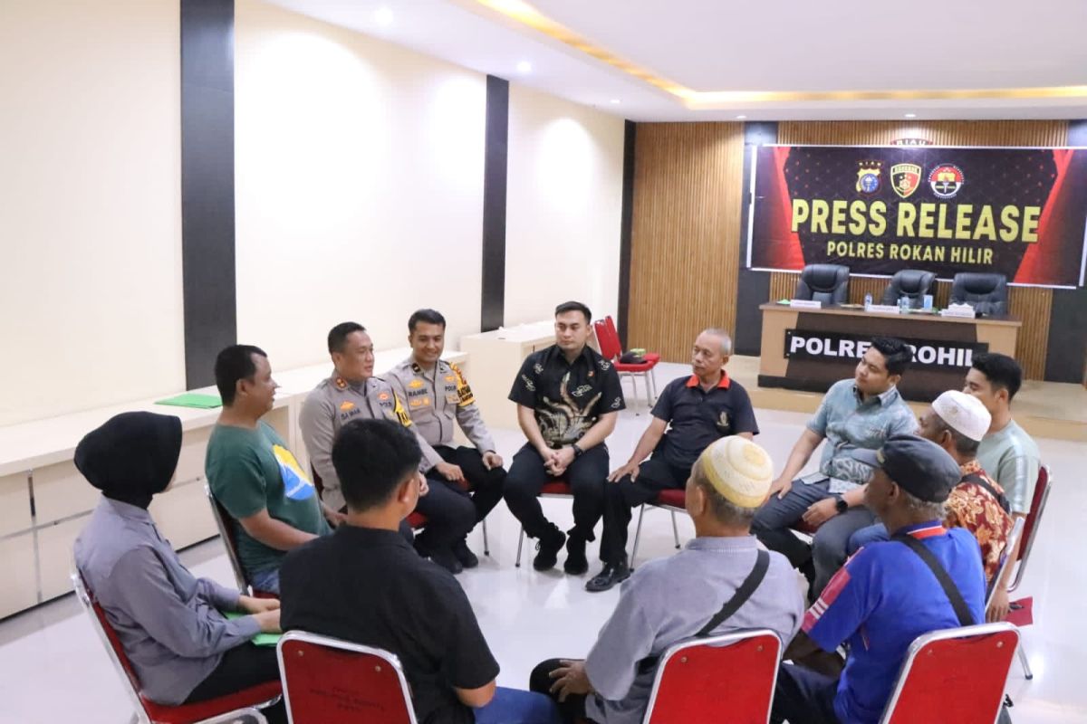 Kapolres Rohil gandeng awak media dinginkan situasi jelang pilkada