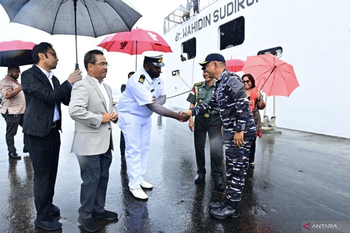 Navy's hospital ship in Fiji on South Pacific goodwill mission