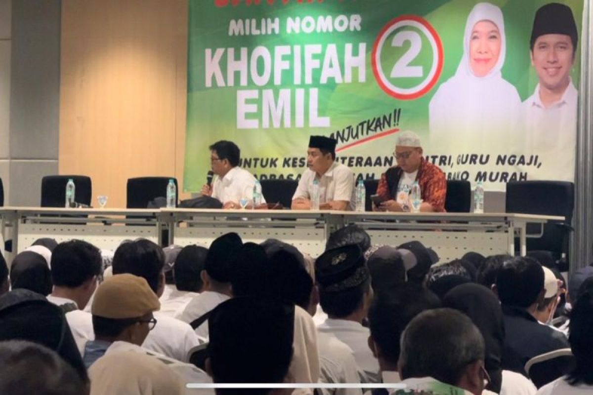 Ribuan Relawan Gus Ipul Surabaya deklarasi menangkan Khofifah-Emil