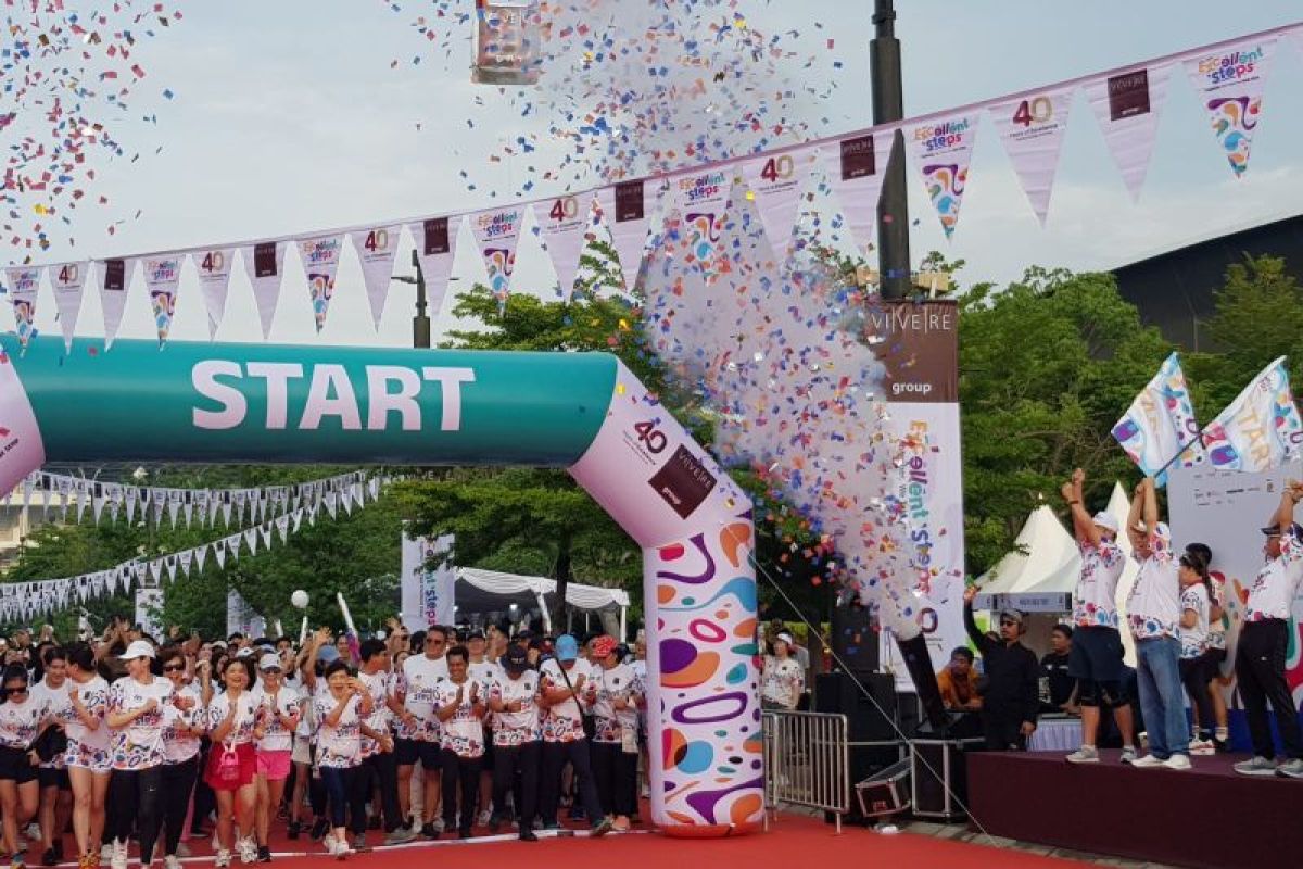 Rayakan HUT ke 40, Vivere Group gelar Fun Walk Exellent Steps