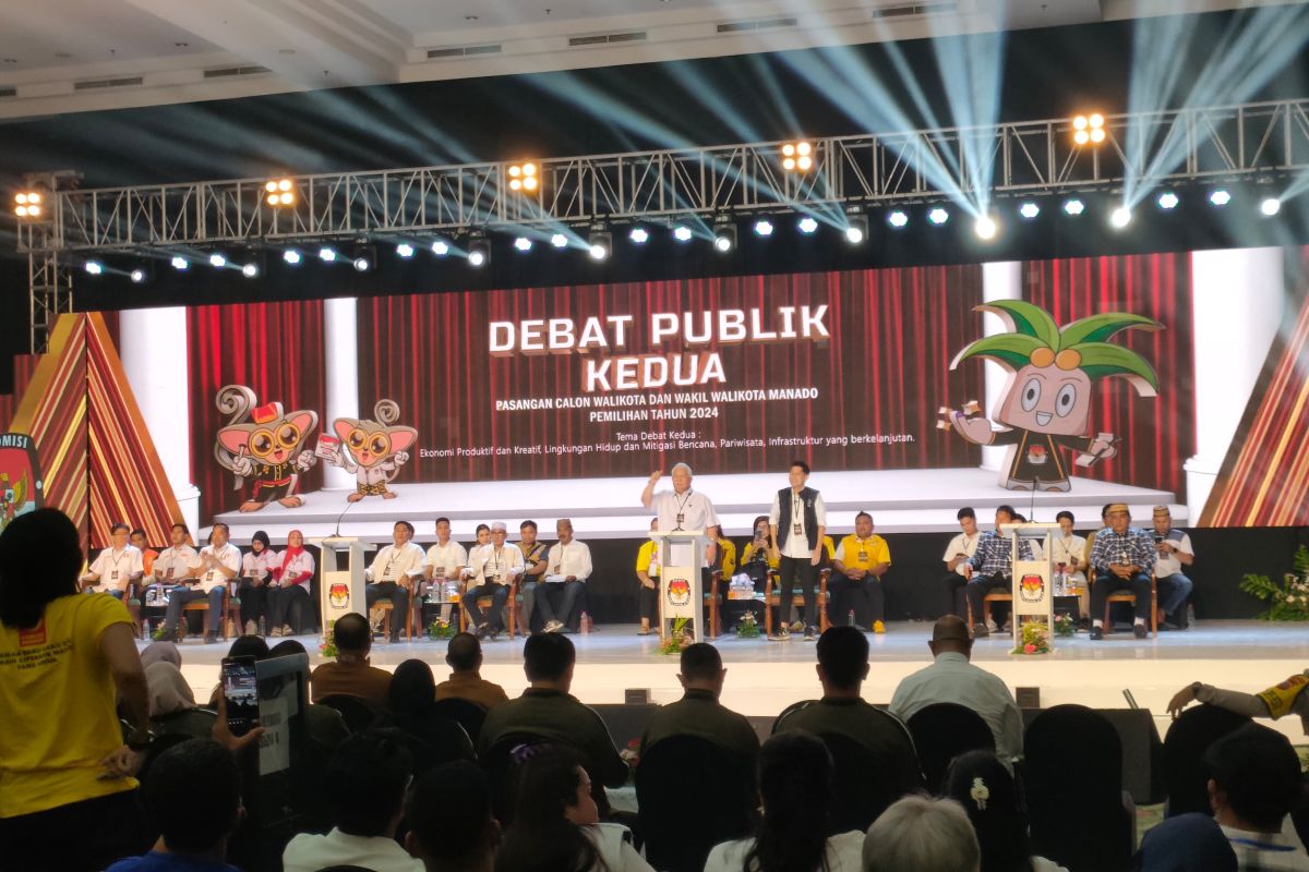 KPU gelar Debat publik kedua Paslon Wali Kota-Wawali Manado