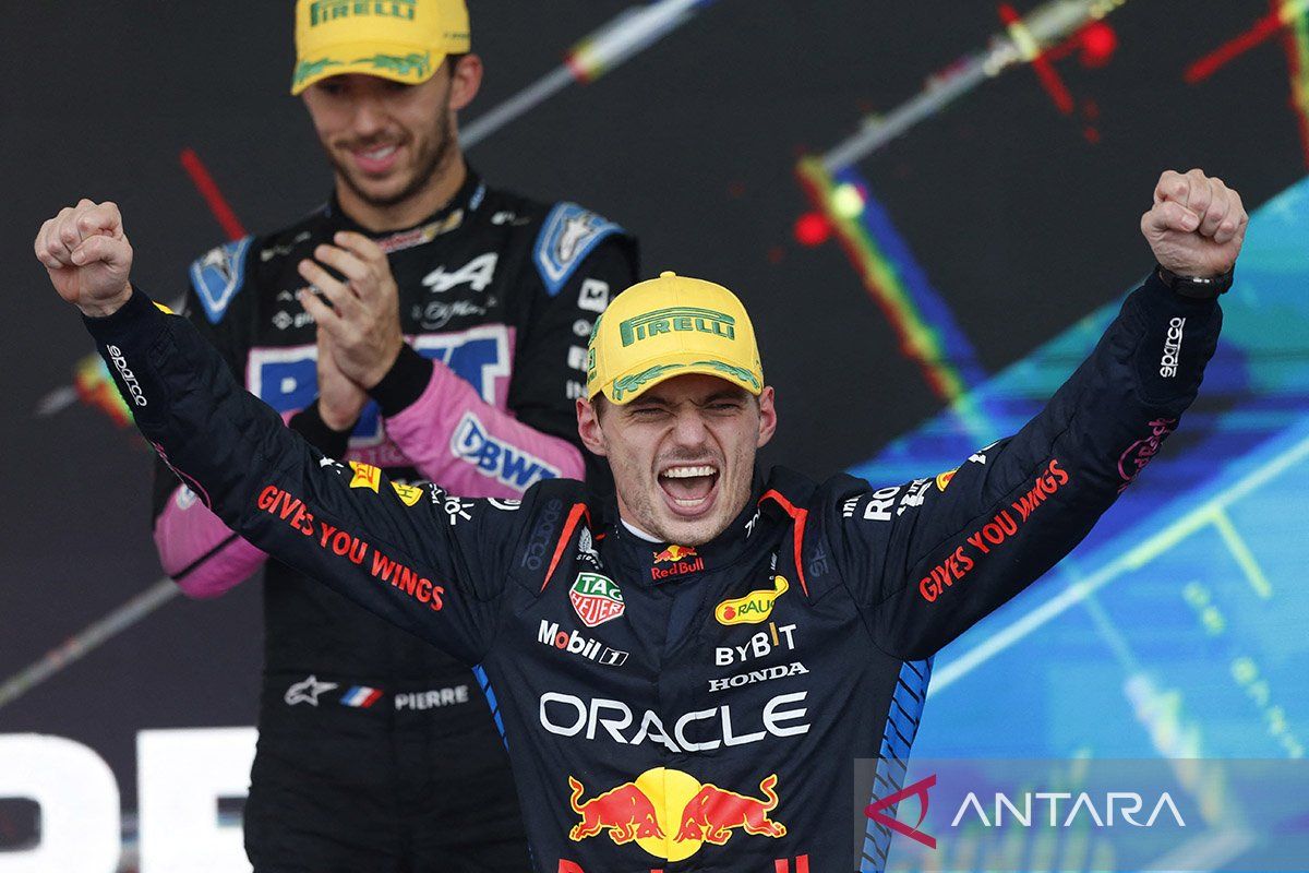 Emosi Verstappen seperti "roller coaster" setelah menang di Sao Paulo