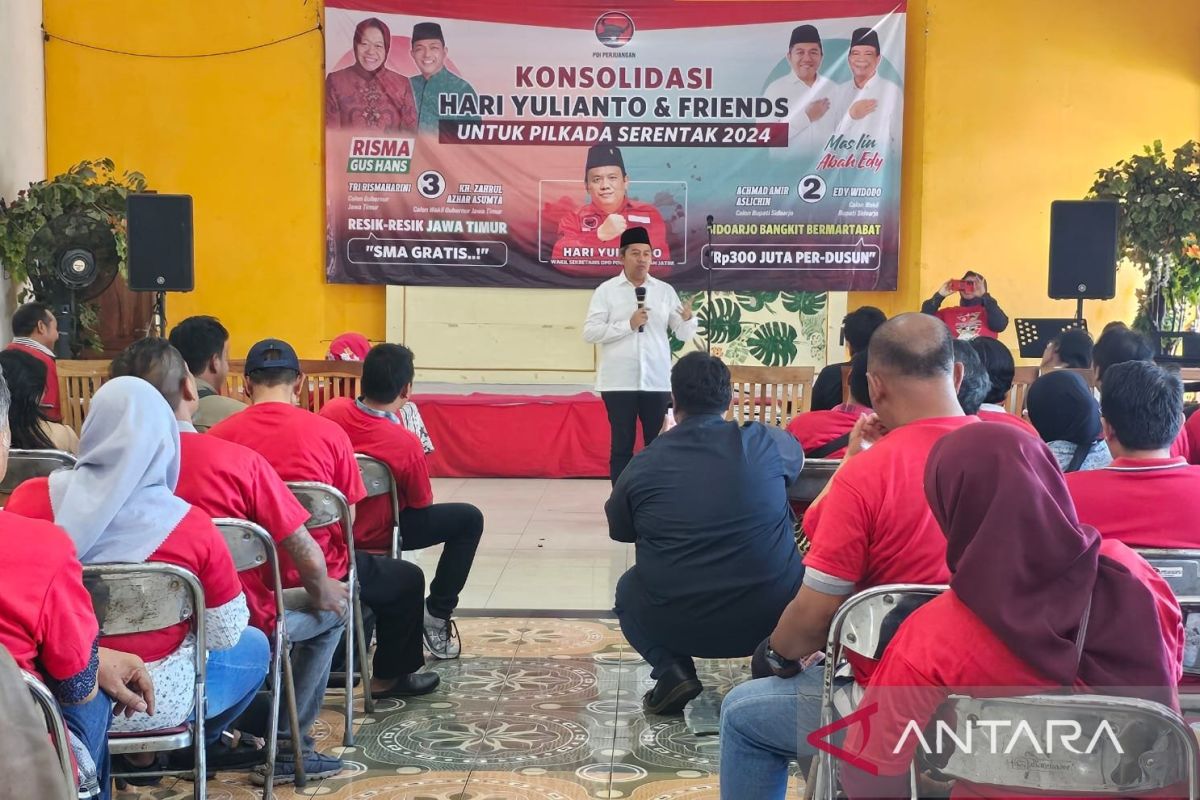 Tim pemenangan yakin calon kepala daerah diusung PDI-P menang di Sidoarjo