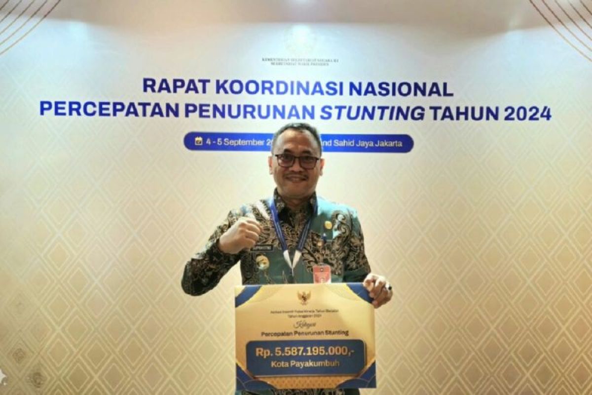 Berhasil tangani stunting, Pemkot Payakumbuh kembali raih insentif fiscal