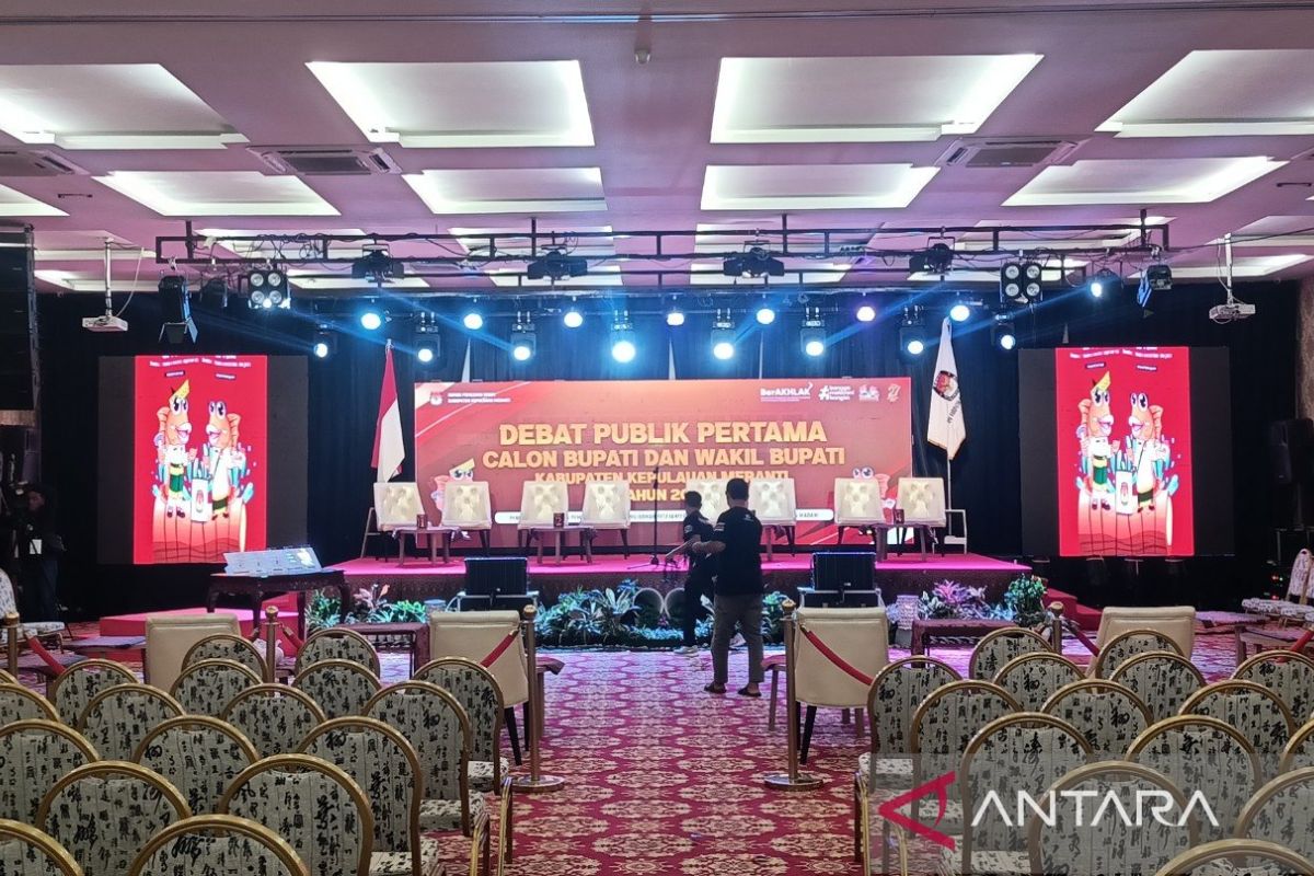 Pilkada 2024, KPU Meranti gelar debat publik paslon pertama malam ini