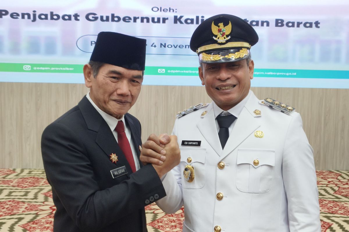 Pj Wali Kota Pontianak yang baru Edi Suryanto resmi dilantik