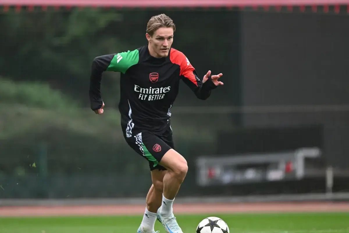 Kapten Arsenal Martin Odegaard jalani latihan penuh usai absen 2 bulan