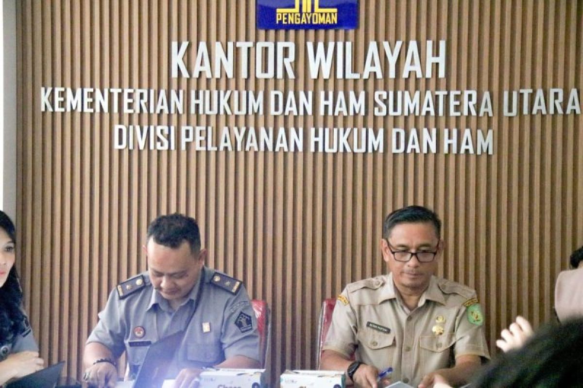 Kemenkumham Sumut fasilitasi harmoniasi dua ranperwel pajak Kota