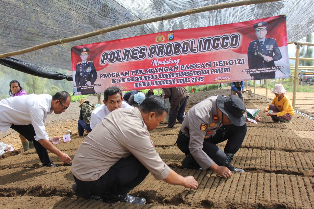 Polres Probolinggo dukung Astacita lewat program pekarangan gizi