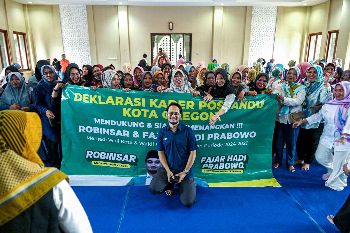 Robinsar-Fajar dapat tambahan dukungan dari kader Posyandu Cilegon