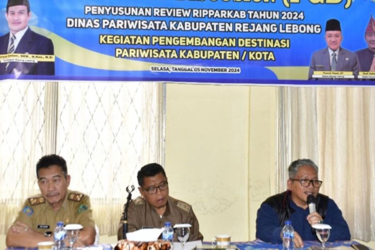 Dispar Rejang Lebong siapkan rencana induk pembangunan kepariwisataan