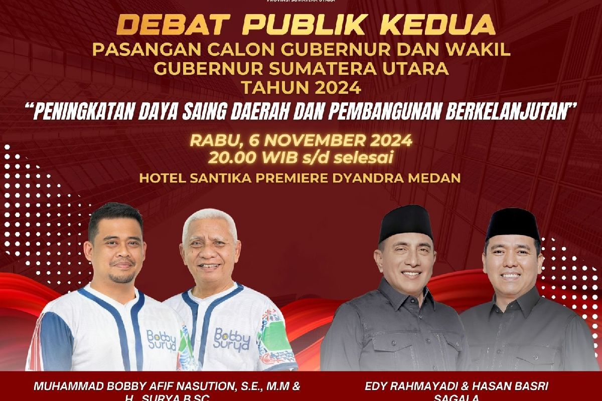 Debat Pilgub, KPU hanya perkenankan 100 pendukung yang hadir