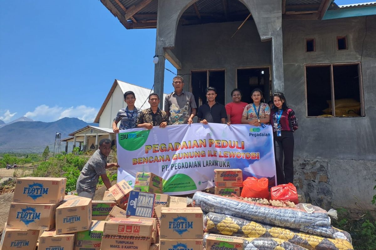 Pegadaian beri bantuan bagi korban erupsi Gunung Lewotobi Laki-Laki