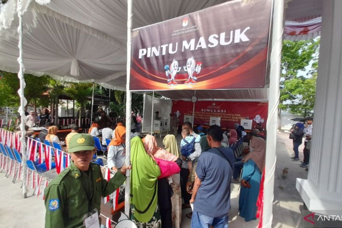 KPU Kabupaten Gorontalo gelar simulasi pemungutan suara Pilkada 2024