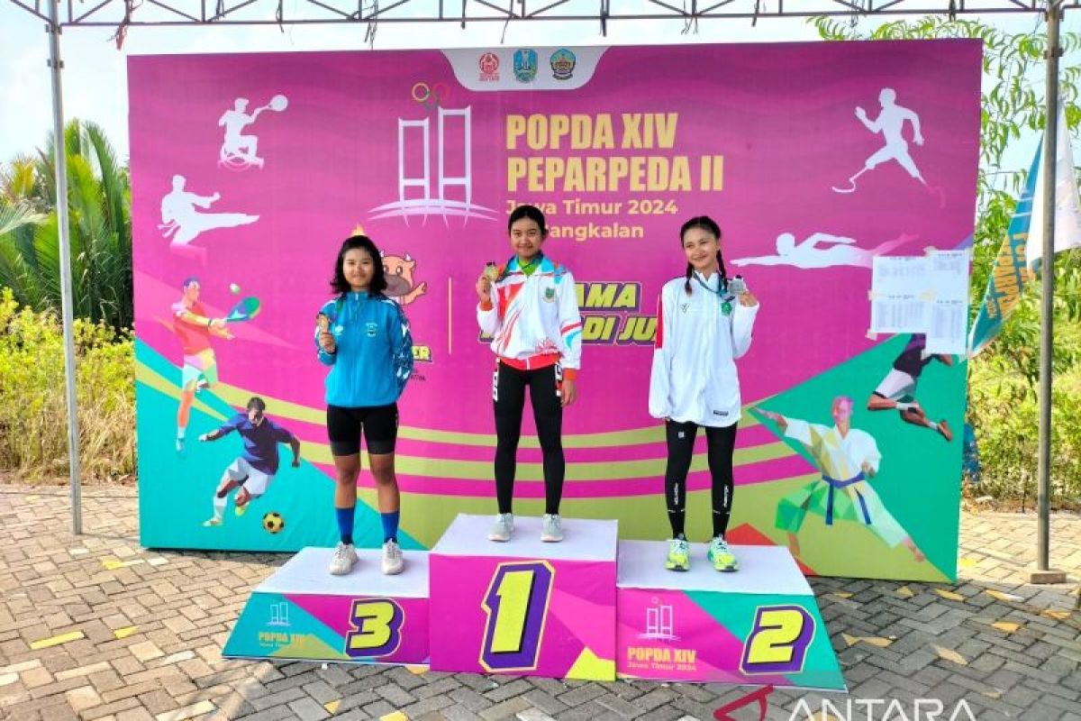 Balap sepeda putri Kota Mojokerto sumbang emas di POPDA XIV Jatim