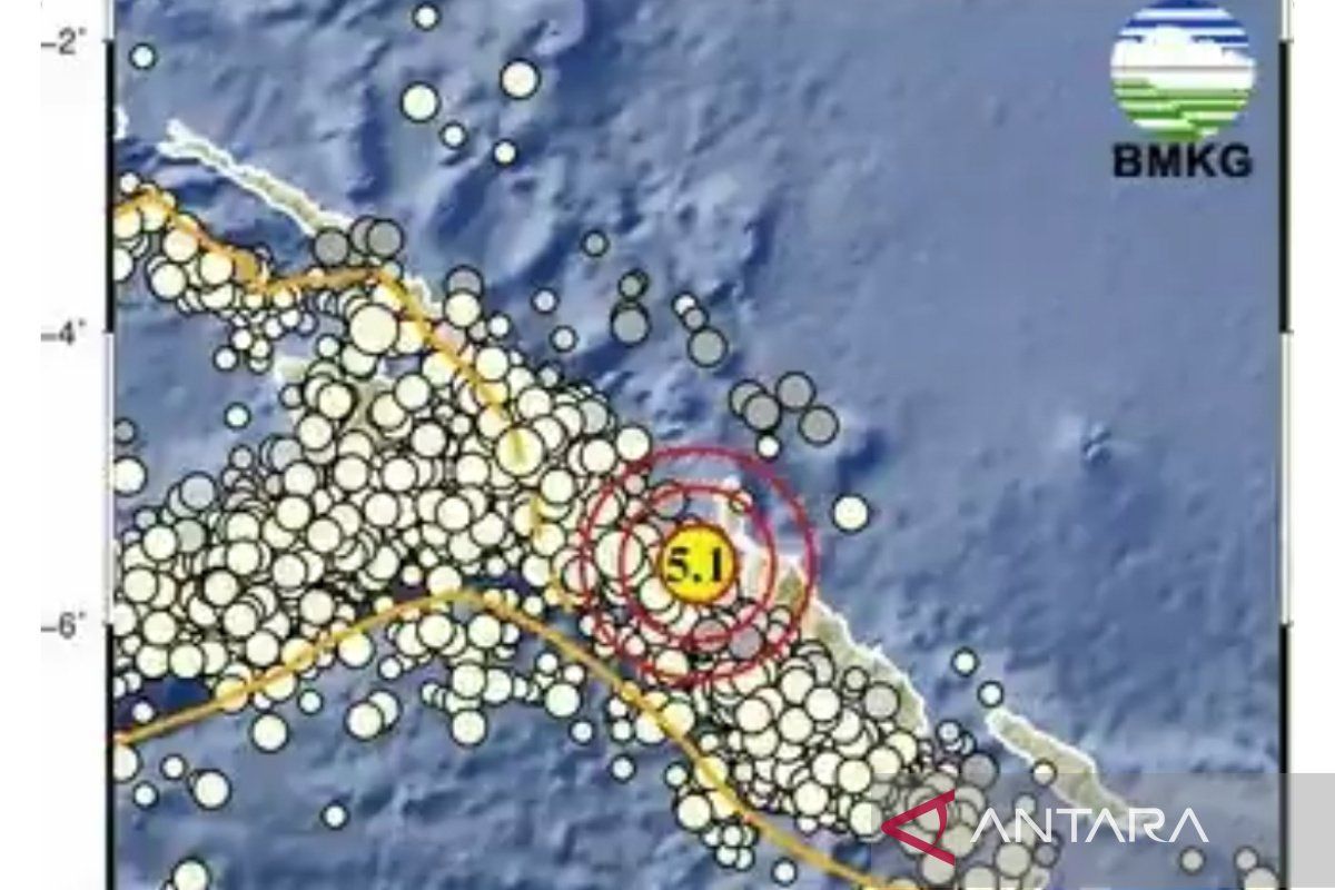 Kabupaten Keerom Papua diguncang gempa magnitudo 5,1