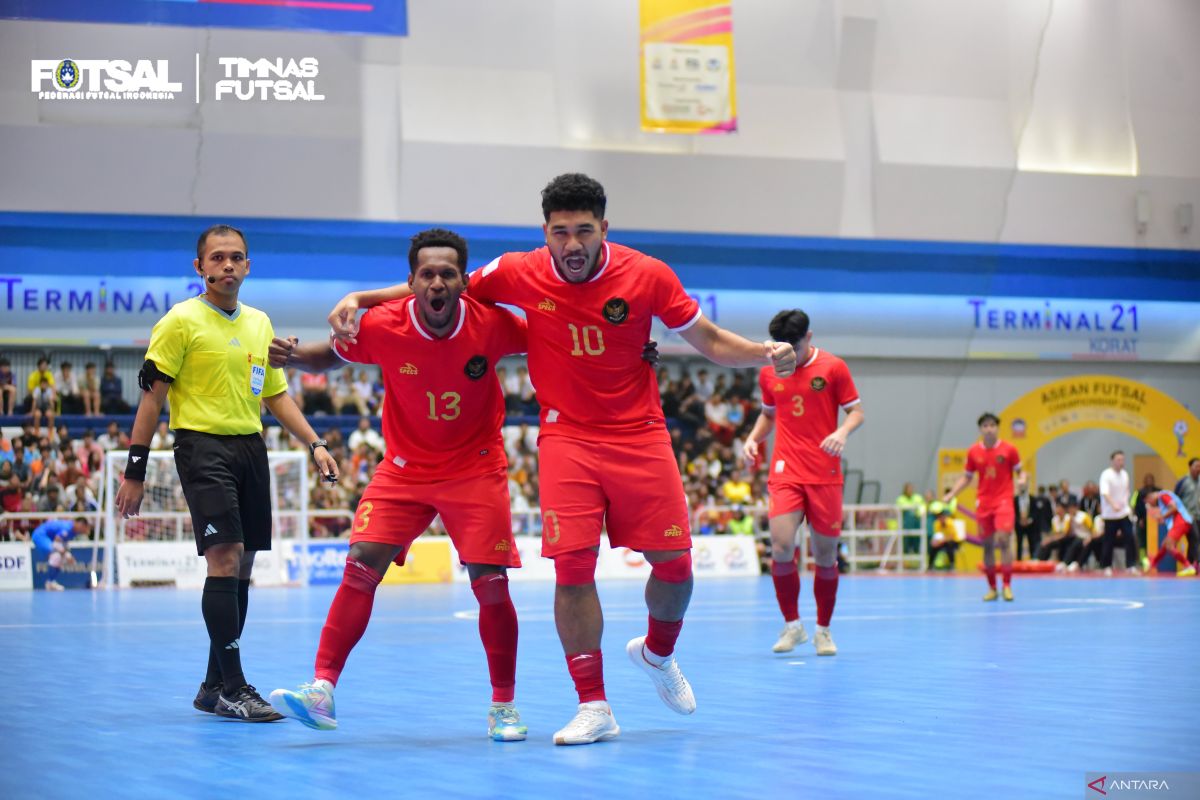 Piala AFF Futsal 2024 - Indonesia ke final, redam Thailand 5-1