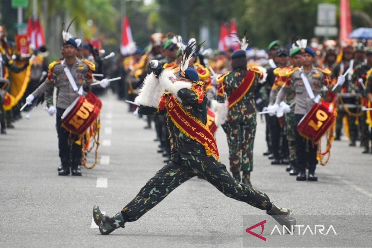 Kirab api semangat Brimob tunjukkan kesiapan personil jaga Kaltim