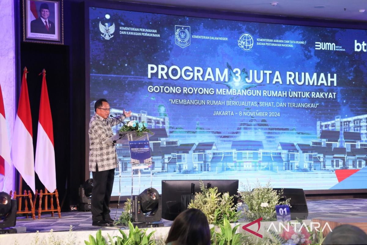 Kemendagri siap dukung upaya Menteri PKPsediakan tiga juta rumah