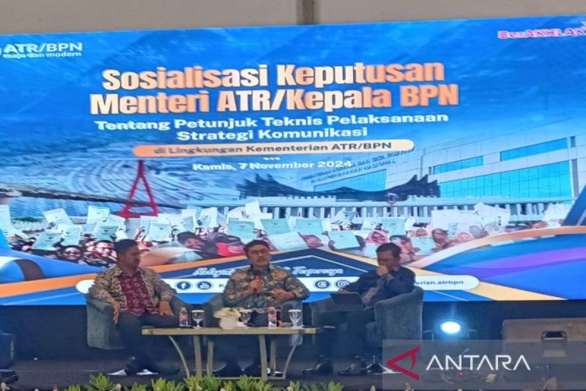 Kementerian ATR sosialisasi kebijakan strategi komunikasi