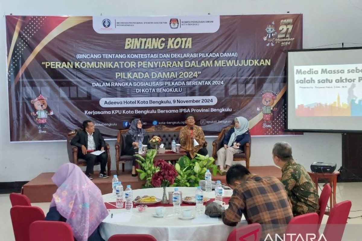 IPSA Bengkulu soroti peran komunikator penyiaran dalam wujudkan Pilkada Damai