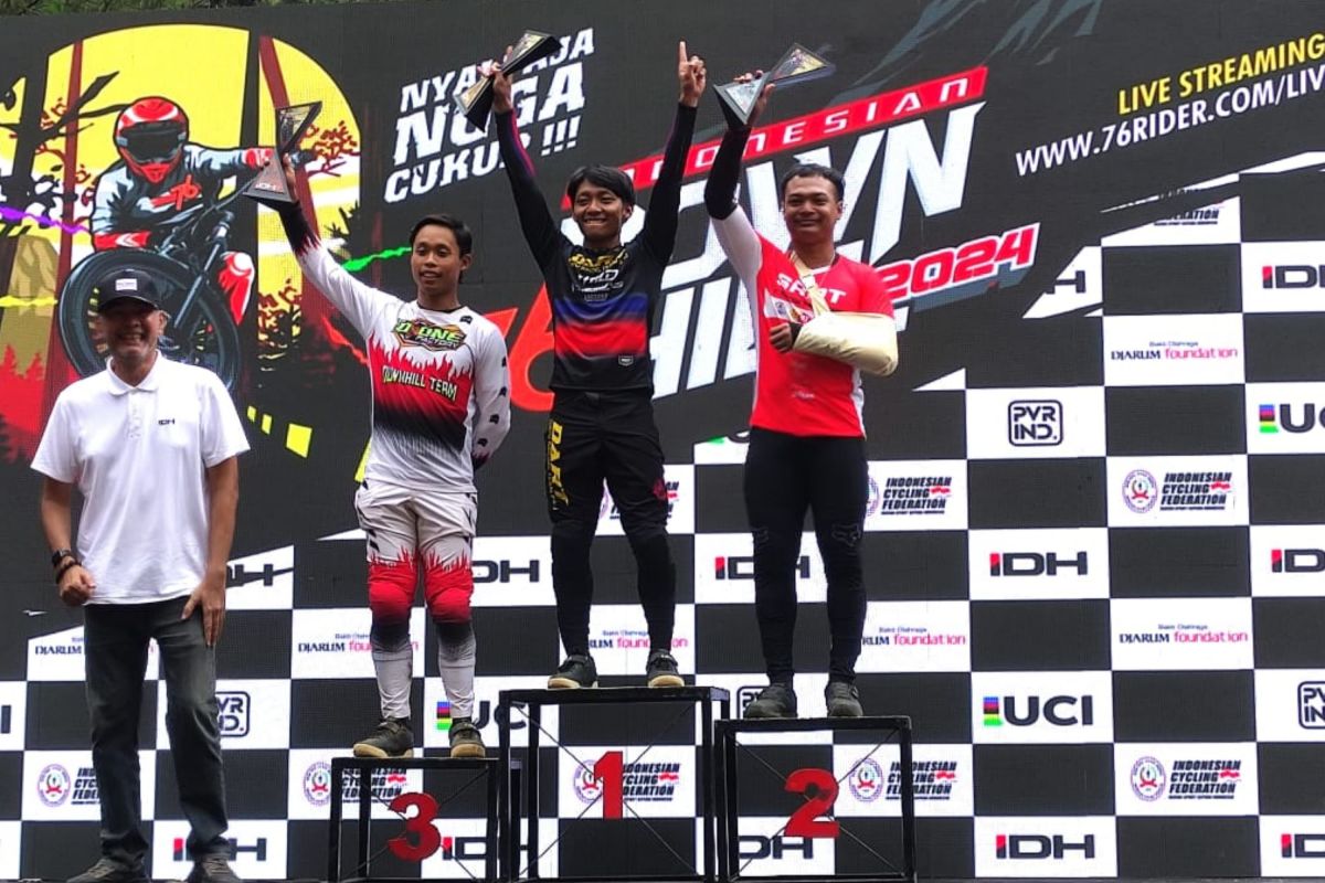 Rendy Varera sabet gelar juara umum Indonesian Downhill 2024