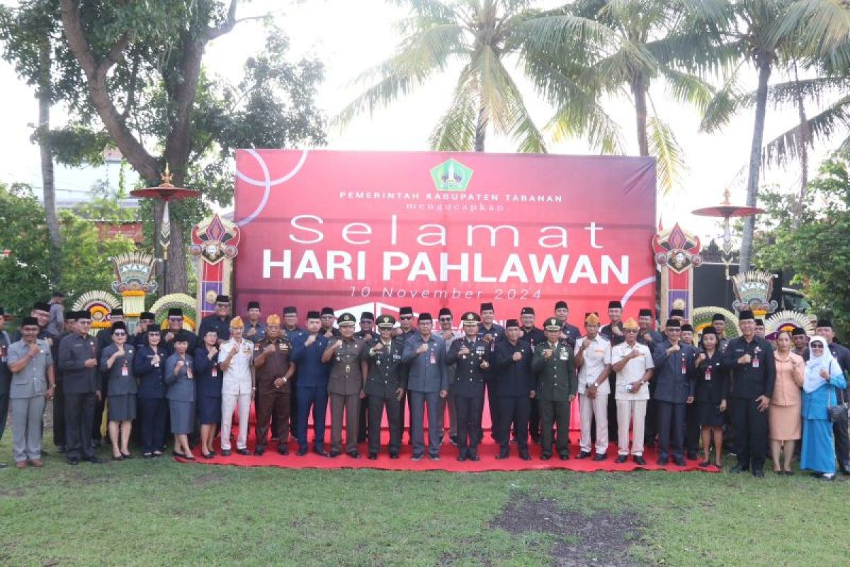 Pemkab - Polres Tabanan ajak cintai negeri bentuk hormati jasa pahlawan