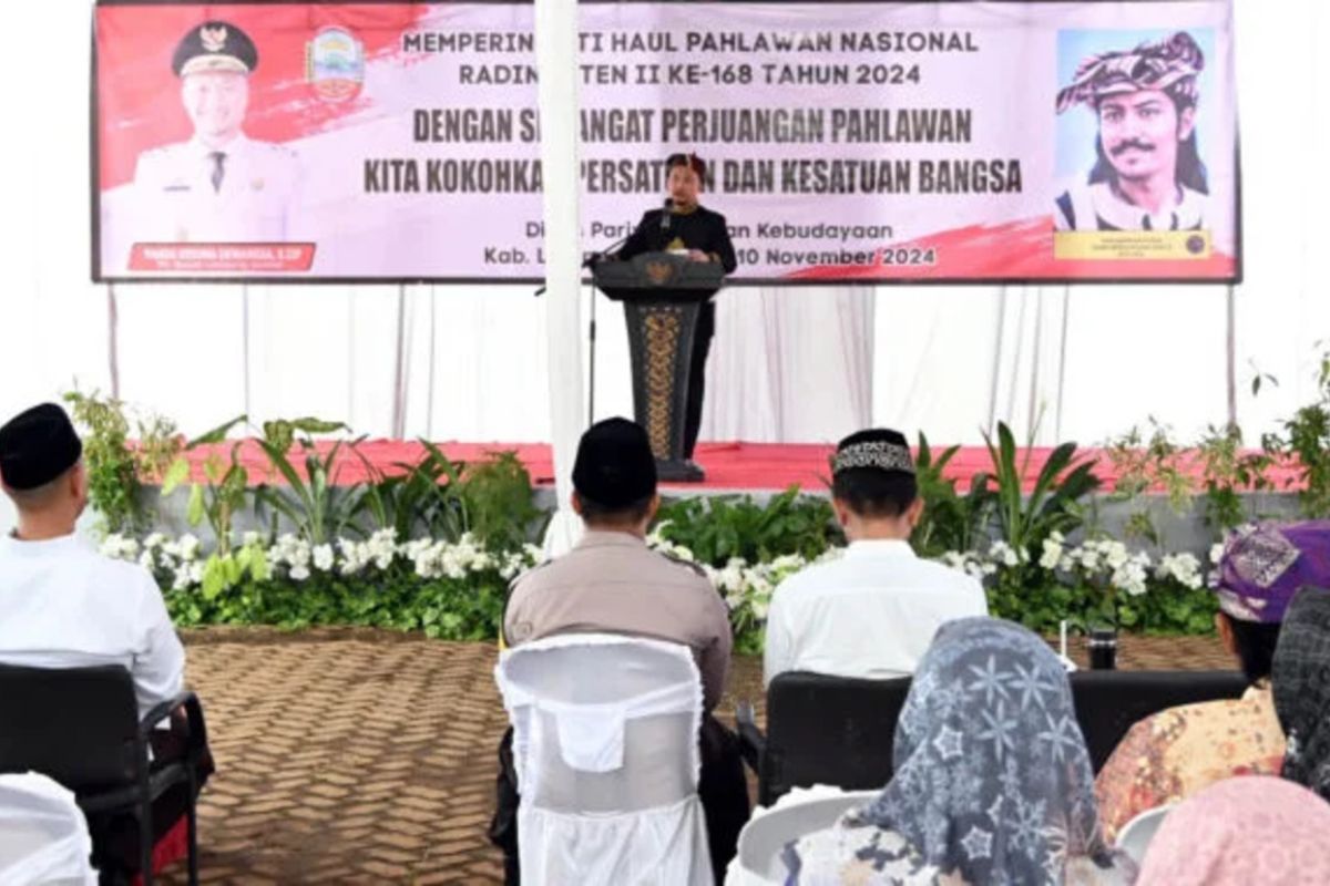 Pemkab Lampung Selatan gelar haul Radin Inten II, refleksi perjuangan Pahlawan Nasional