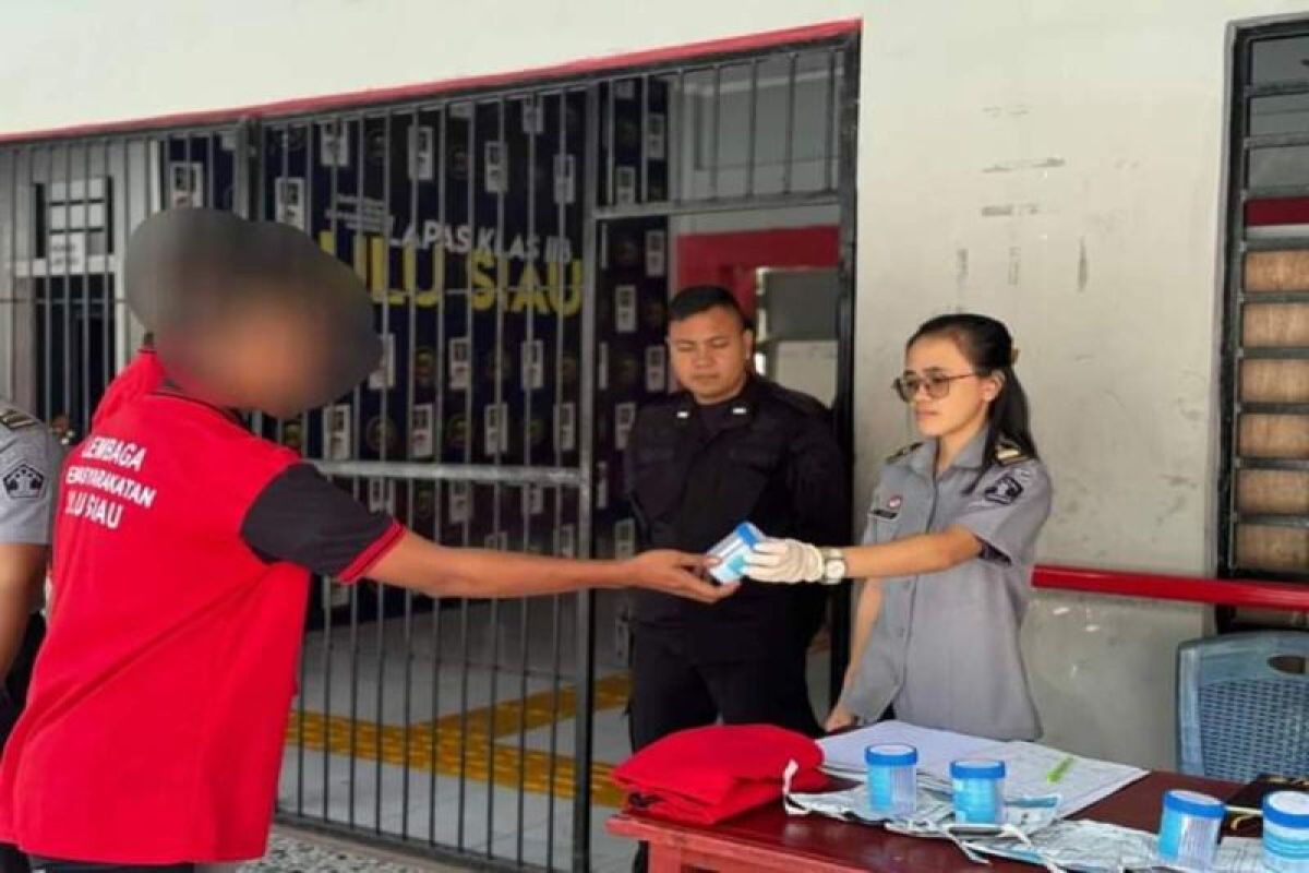 Lapas kelas IIB Ulu Siau dukung bersih halinar lewat tes urine