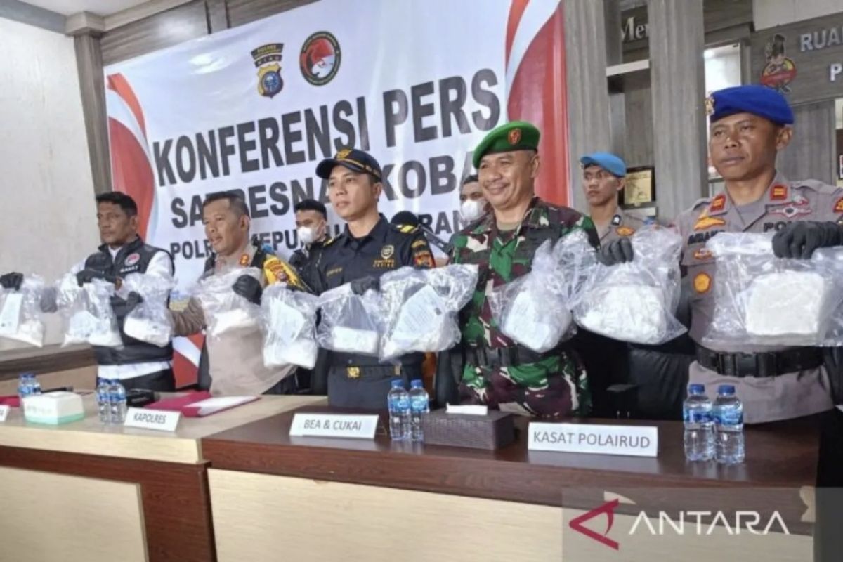 Polres Meranti Riau menggagalkan peredaran 15,6 kilogram sabu