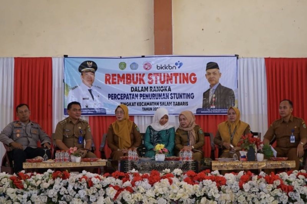 Pemkab Tapin percepat penurunan stunting di Kecamatan Salam Babaris
