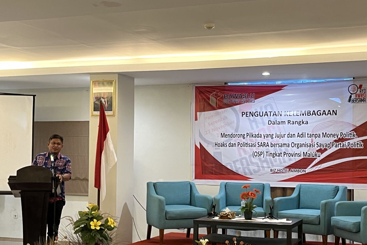 Bawaslu Maluku tingkatkan penguatan kelembagaan dorong pilkada yang jurdil tanpa politisasi SARA