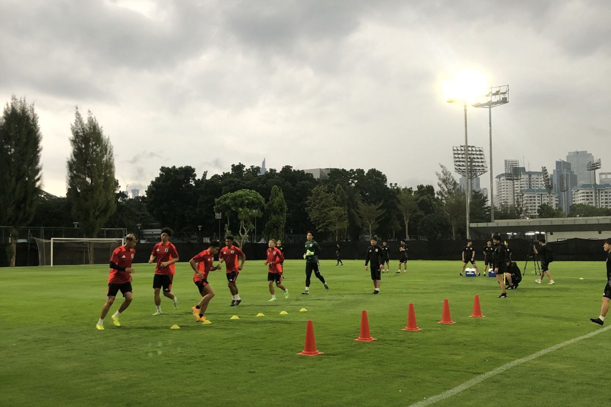 Piala Dunia 2026 -  Enam pemain Jepang latihan perdana di GBK