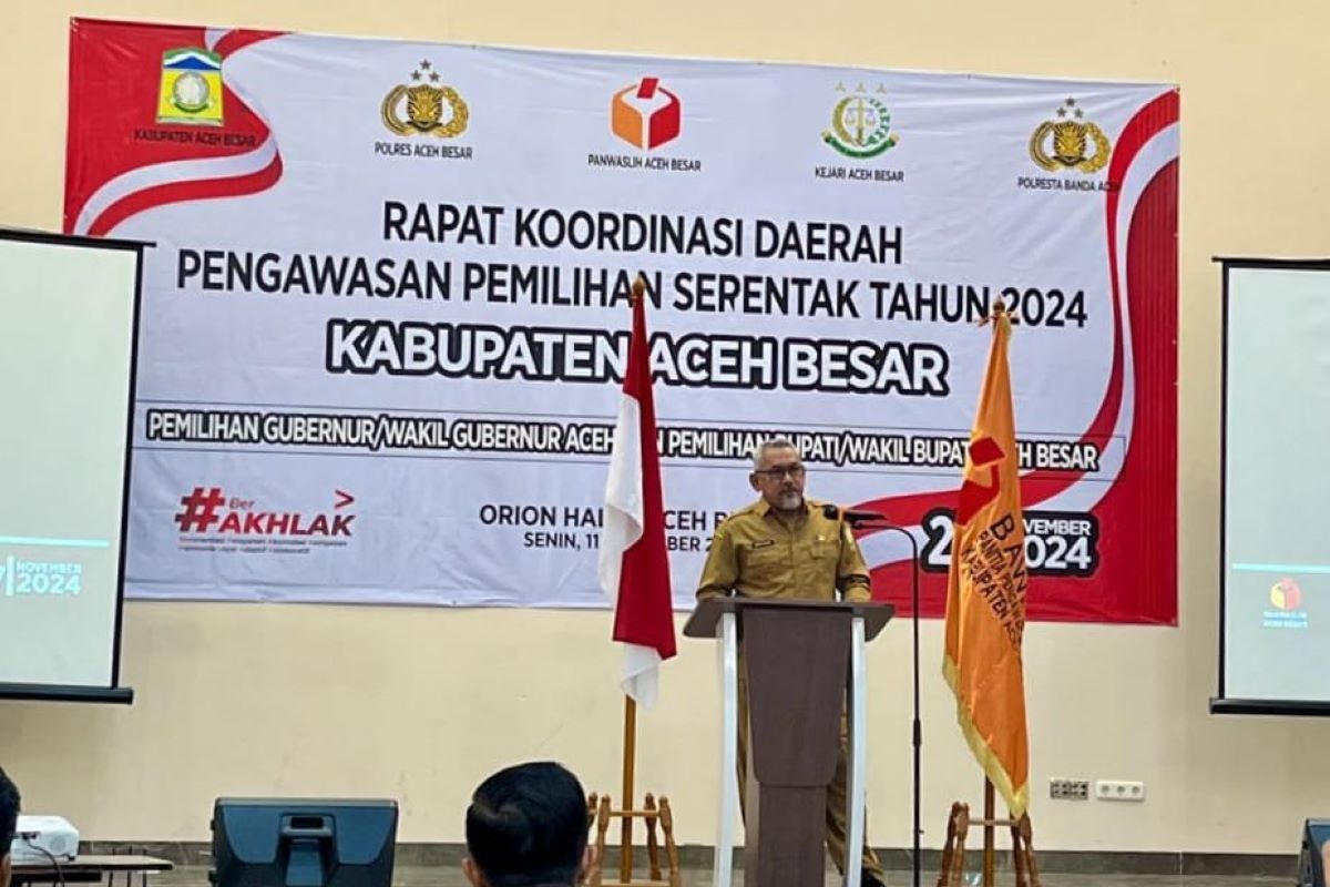 Pj Bupati Aceh Besar ajak tingkatkan sinergisitas wujudkan Pilkada berintegritas