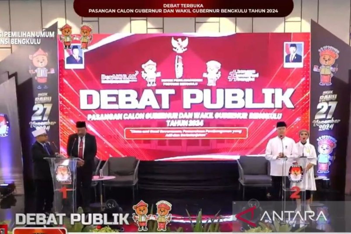 Debat panas cagub Bengkulu, sepakat dengan Prabowo tanpa korupsi