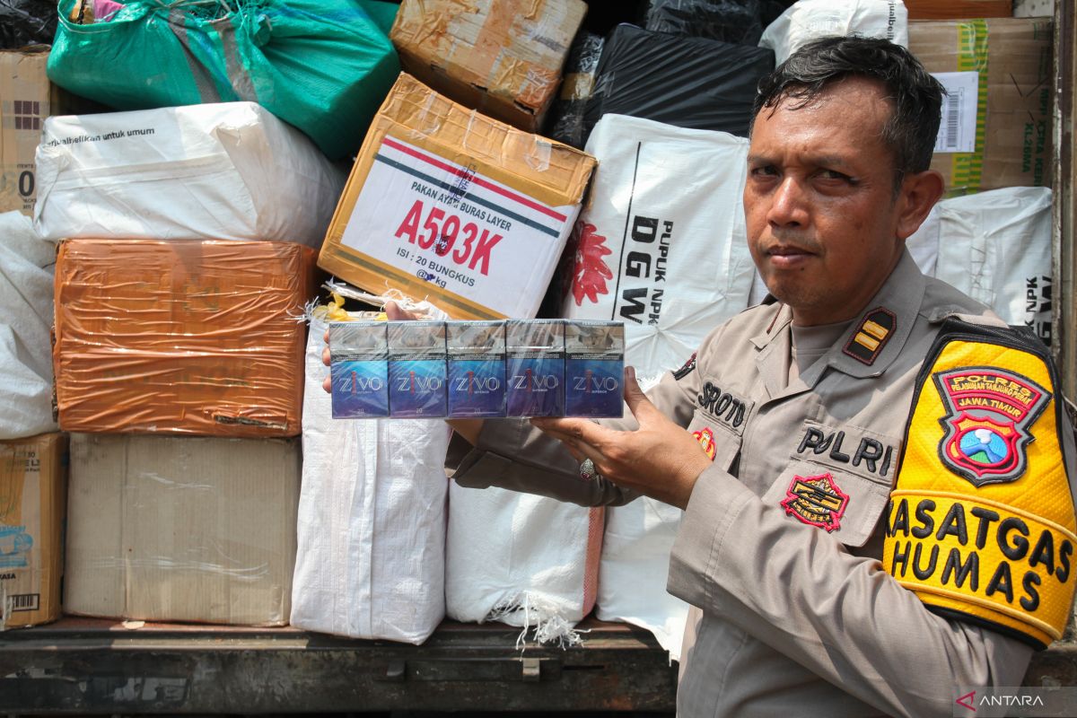 Hasil pengungkapan kasus rokok ilegal