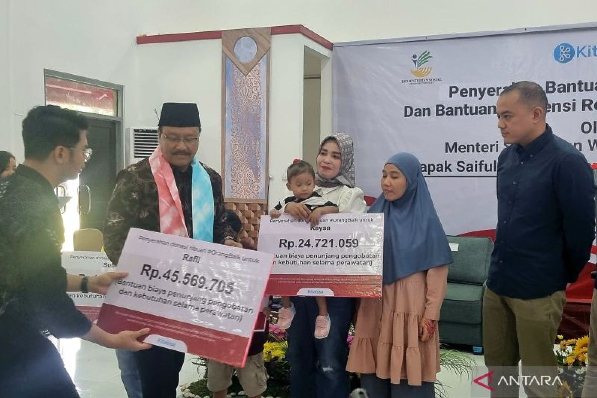 Kemensos-Kitabisa sinergi salurkan bantuan bagi pasien khusus