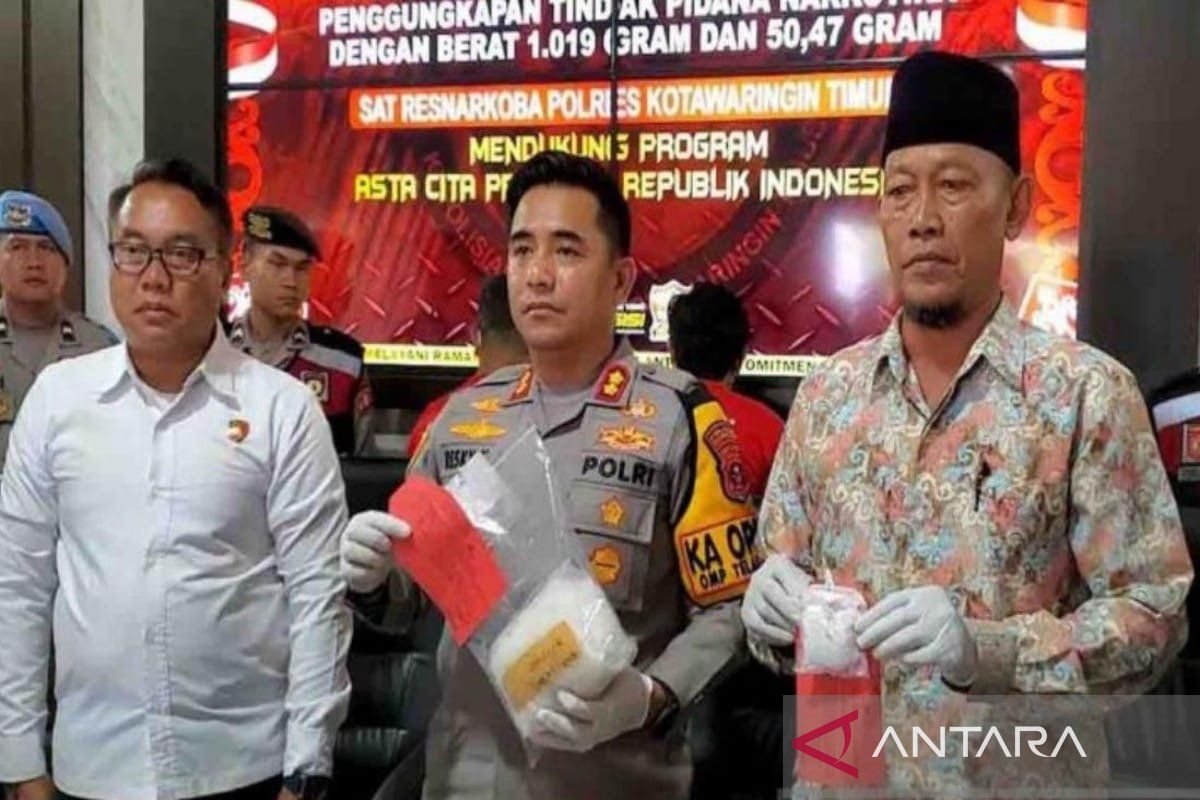 Polisi gagalkan peredaran sabu-sabu senilai Rp1,6 miliar di Kotim