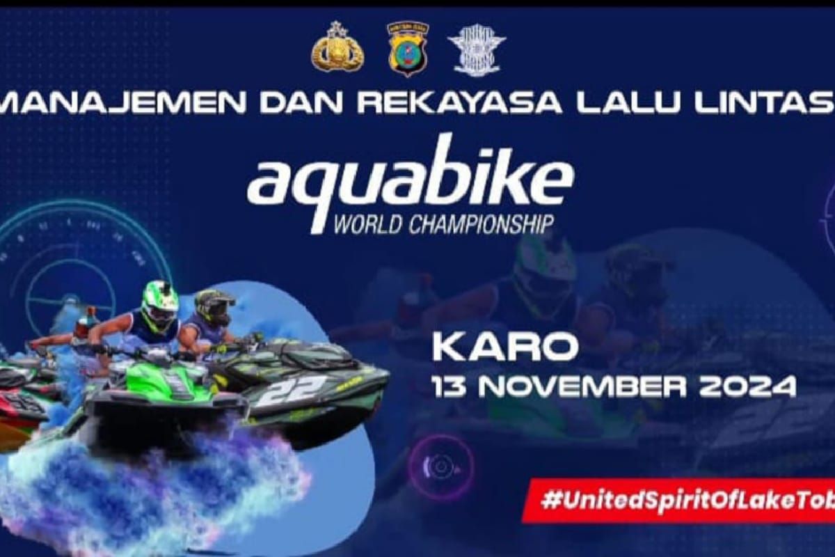 Polda Sumut rekayasa lalu lintas saat kejuaraan Aquabike di Karo 