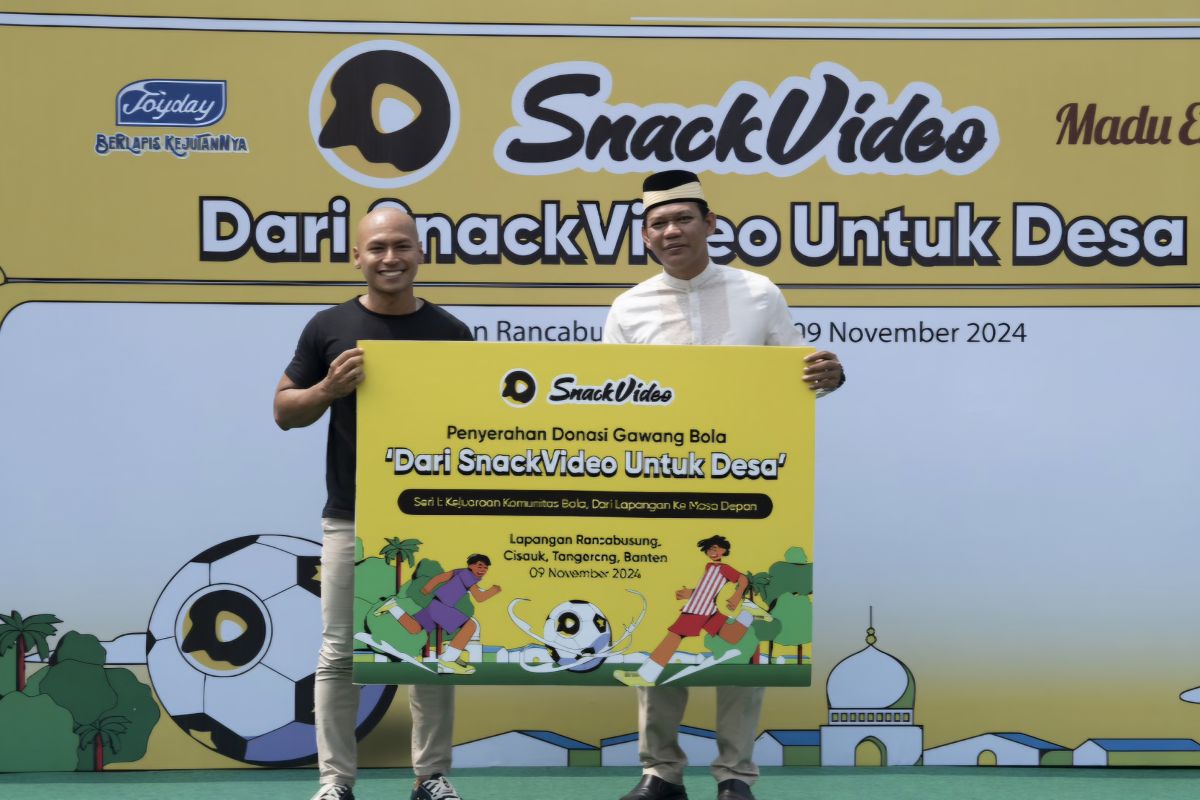 SnackVideo bantu penyediaan sarana olahraga di desa