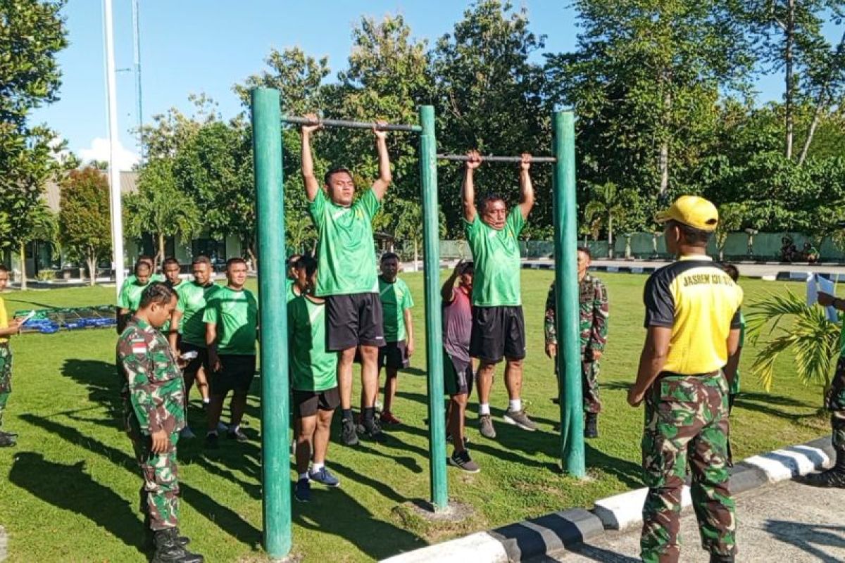 Kodim 1312/Talaud laksanakan tes garjas uji kenaikan pangkat