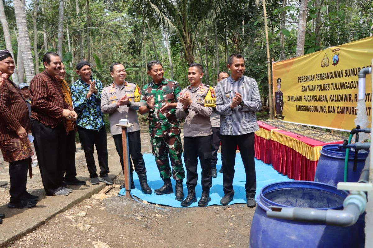 Polres Tulungagung sumbang tujuh sumur bor daerah langganan kekeringan