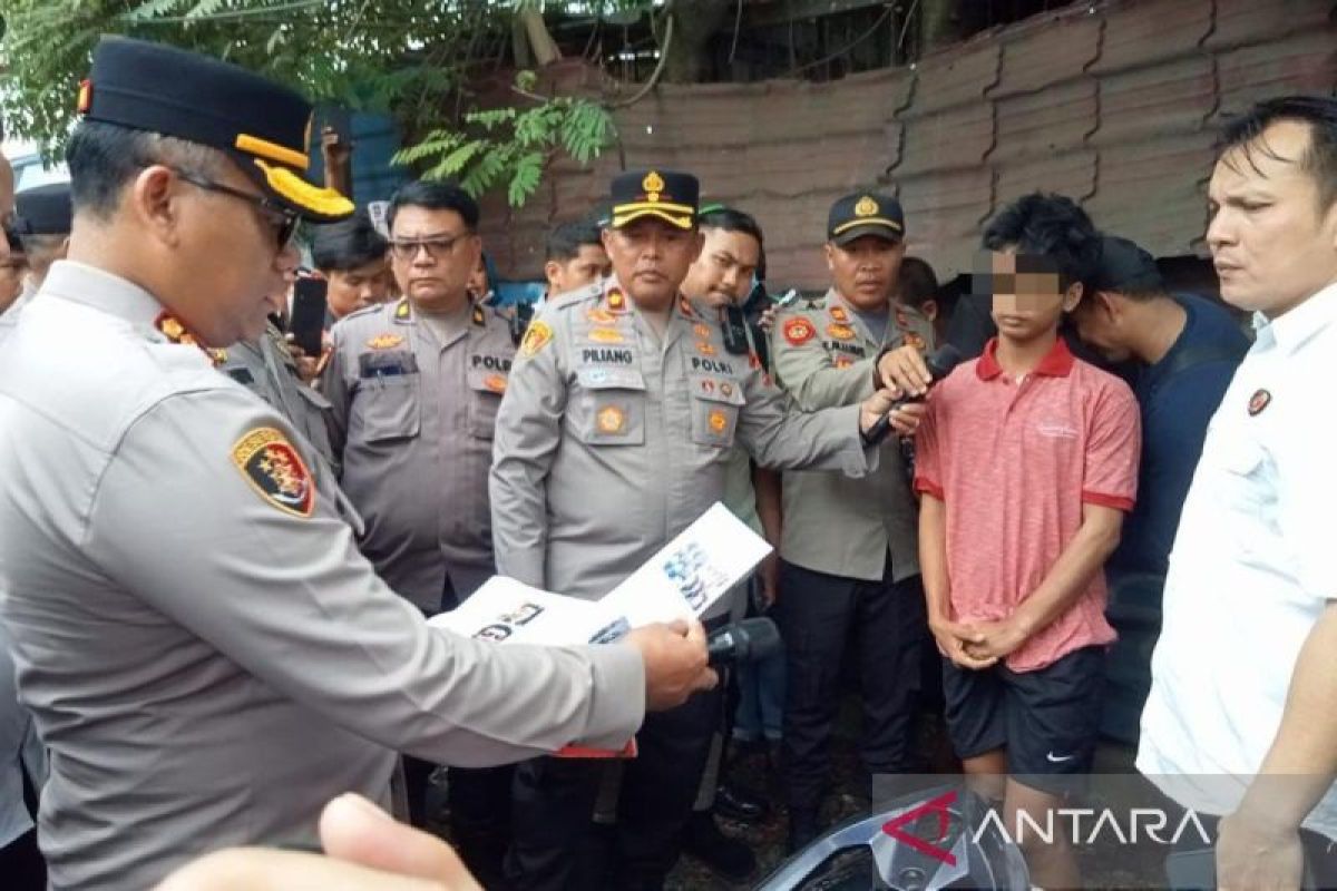 Polisi tangkap dua pelaku begal tewaskan pengendara motor di Medan