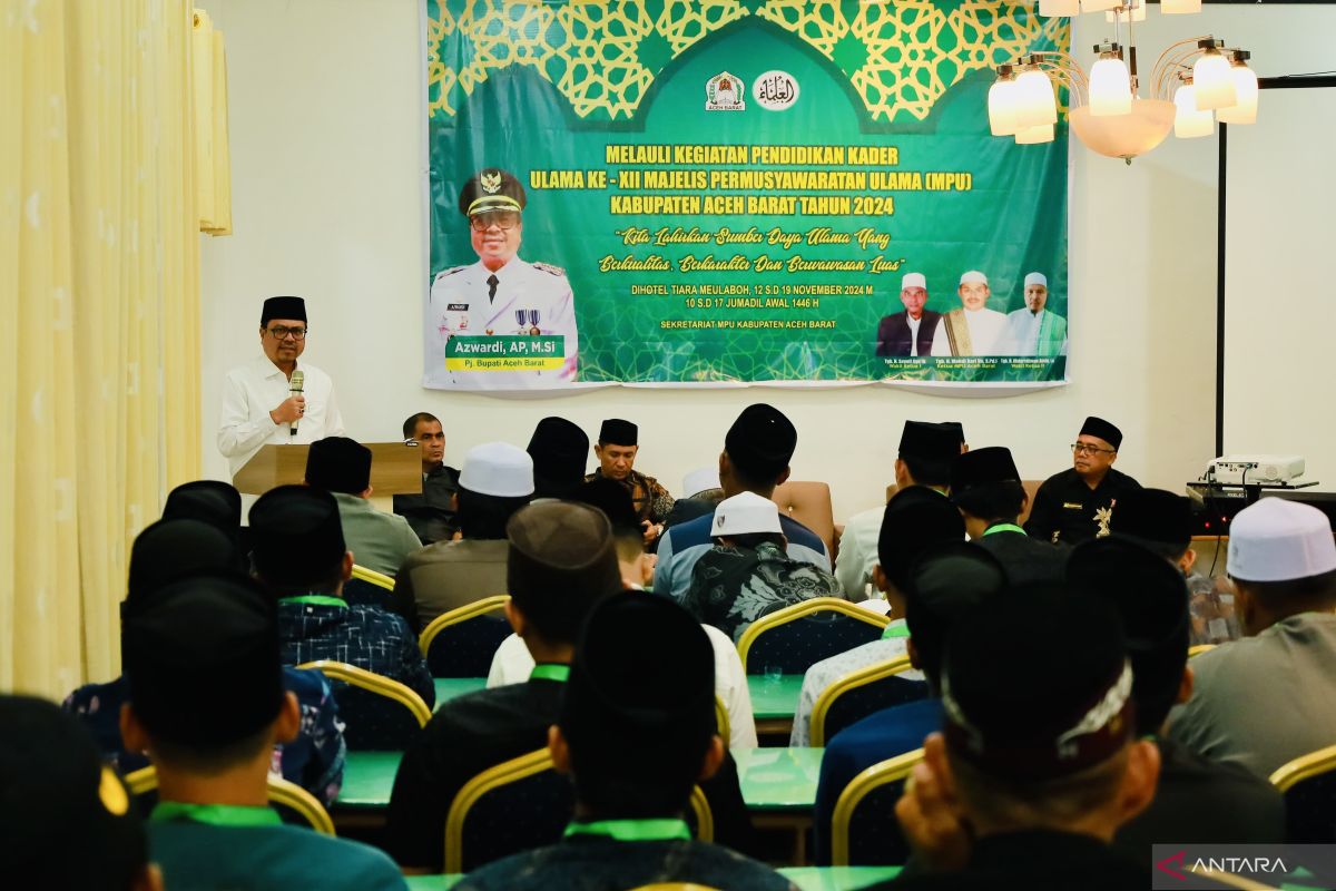 MPU Aceh Barat gelar pendidikan kader ulama, begini harapan Pemkab