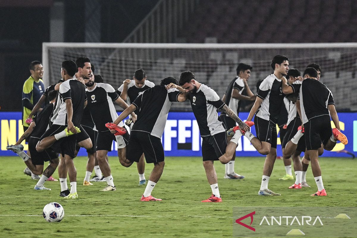 Latihan resmi Timnas Indonesia