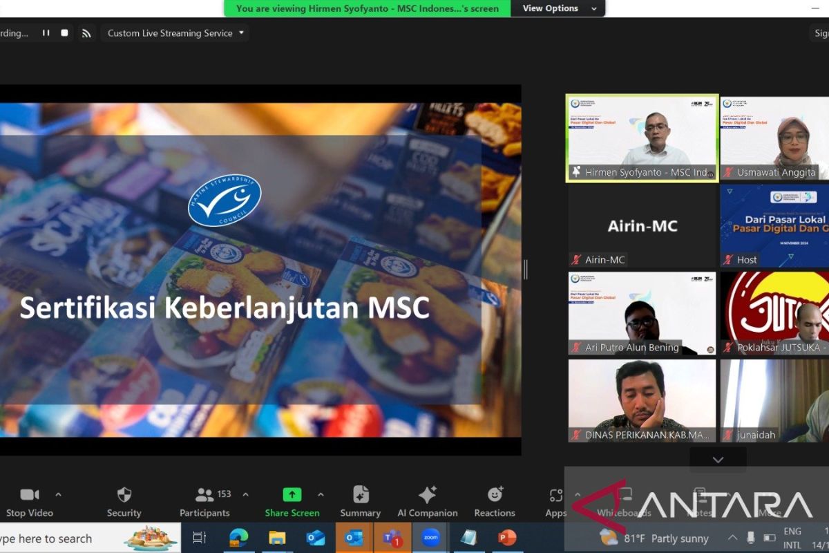 MSC dan KKP kolaborasi dorong UMKM kenali produk seafood berkelanjutan