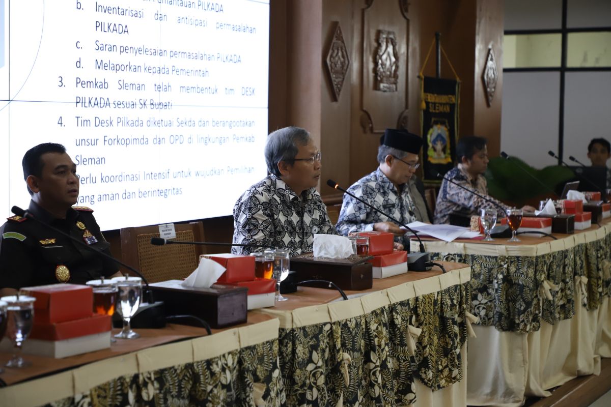 Pemkab Sleman adakan rakor DESK menciptakan kondusifitas Pilkada 2024