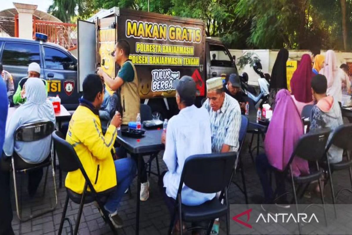 Polsek Banjarmasin Tengah jalankan makan bergizi gratis