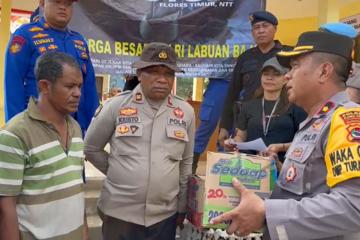 Bantuan dari Labuan Bajo untuk korban  Lewotobi sudah disalurkan