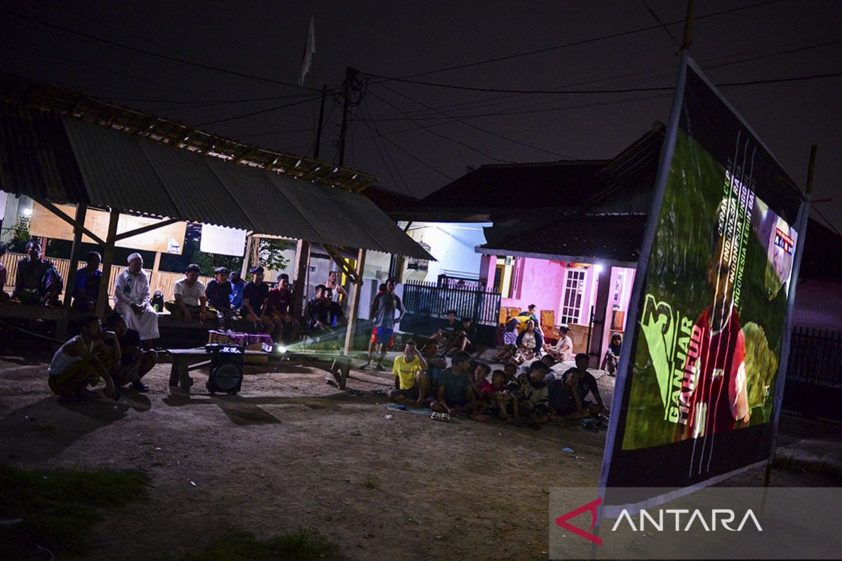 Nobar Timnas Indonesia lawan Jepang di Kota Serang